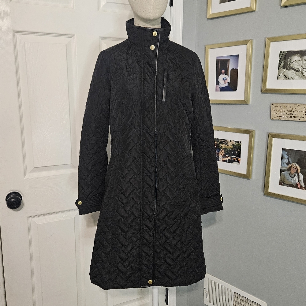 Cole Haan Black Quilted Puffer Jacket